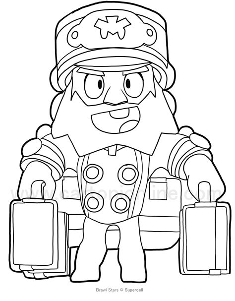 brawl stars ausmalbilder skins|Brawl Stars Coloring Pages (Free Printable PDF)